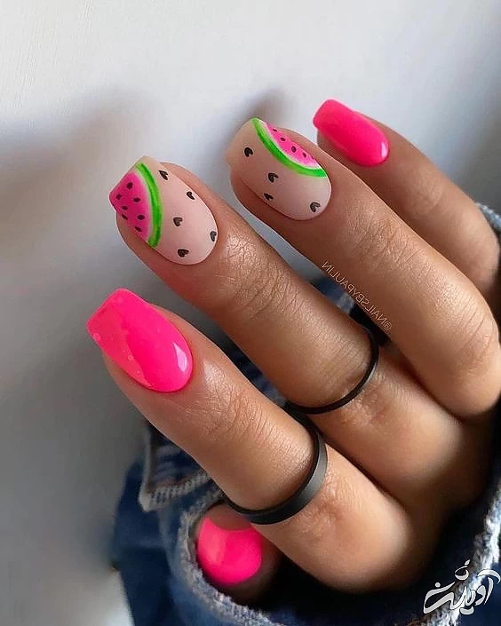 مدل ناخن واسه شب یلدا